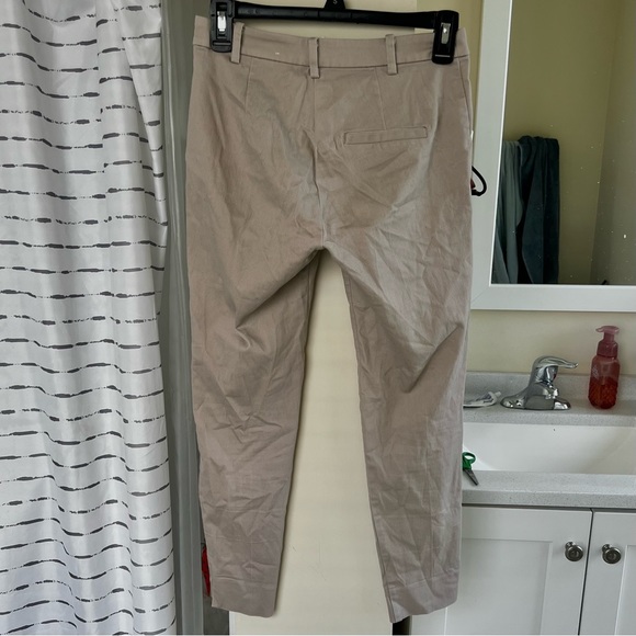 H&M slacks business pants khakis work clothes light brown beige neutrals gray - Picture 2 of 8